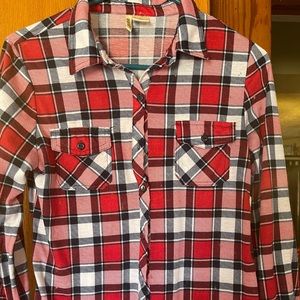 Passport plaid button down shirt